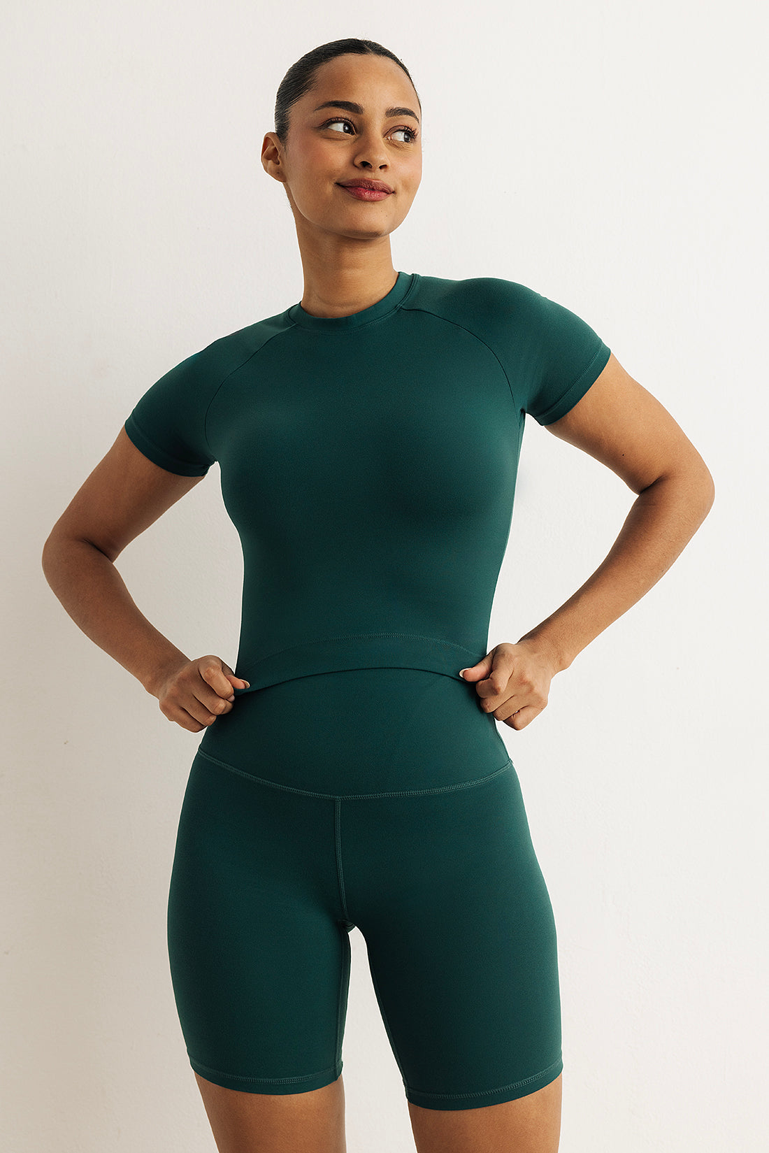 Top Camiseta Lua color Matcha