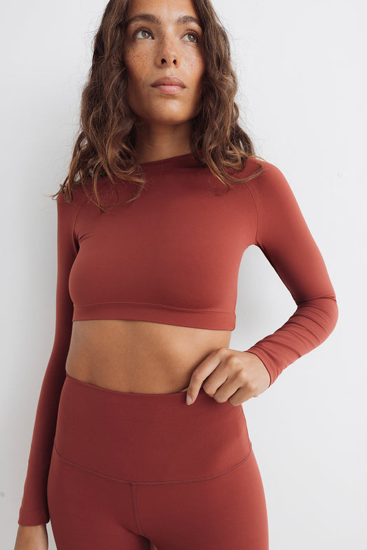 Crop Top Peito Wine