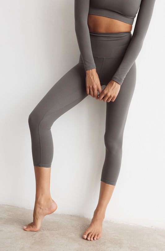 Leggings Capri gris ardoise