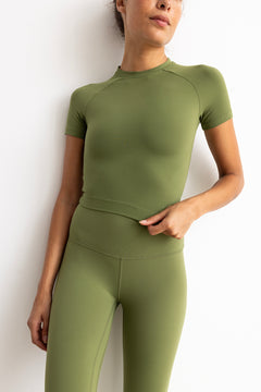 Top Camiseta Lua Dark Olive