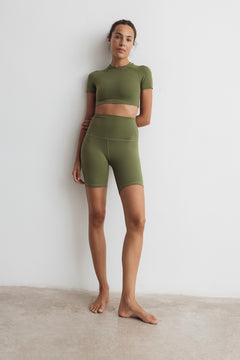 Crop Top Gaia Dark Olive