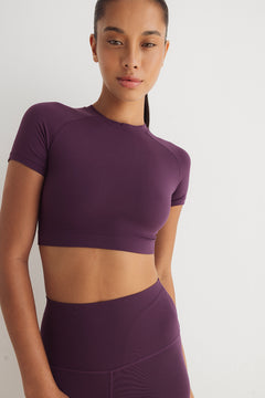 Crop Top Gaia Dark Purple