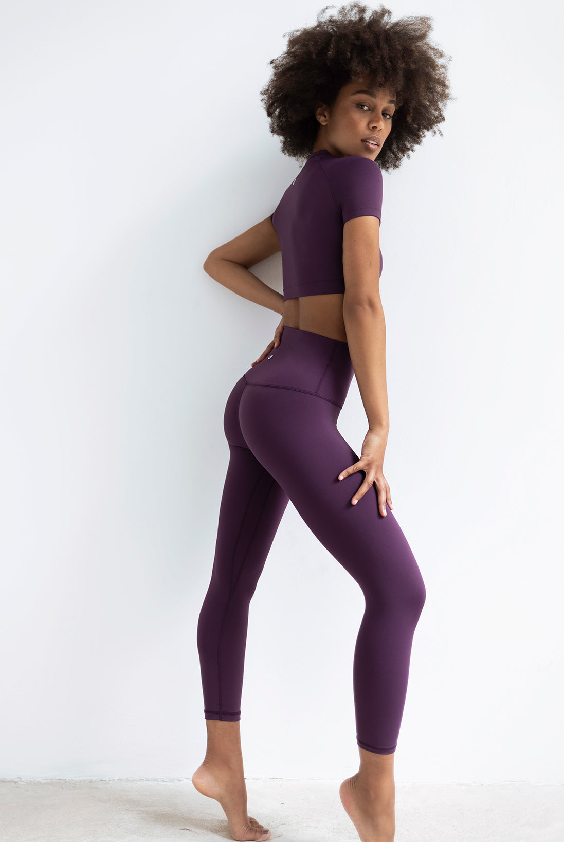 Dark Purple Capri Legging