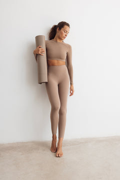 Crop Top Peito Cedar Brown