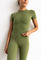 Top T-shirt Lua Dark Olive