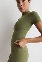 Top T-shirt Lua Dark Olive