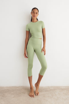 Leggings Capri vert clair 