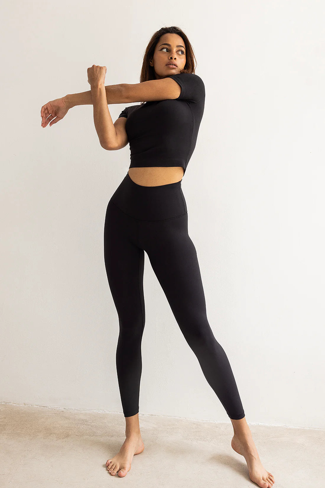 top gym mujer yoga negro 