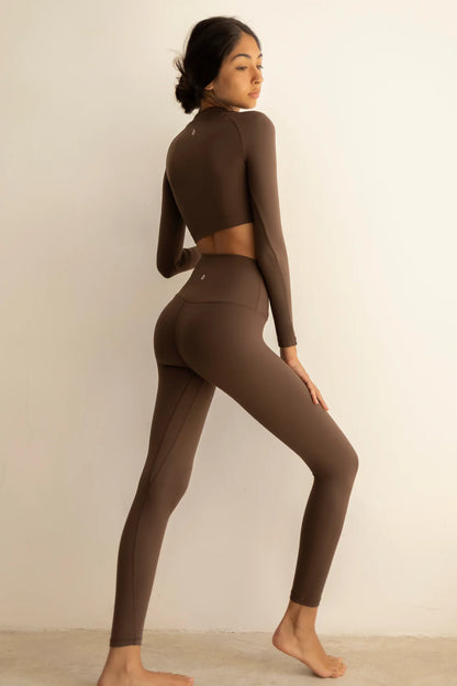 Legging marrón oscuro