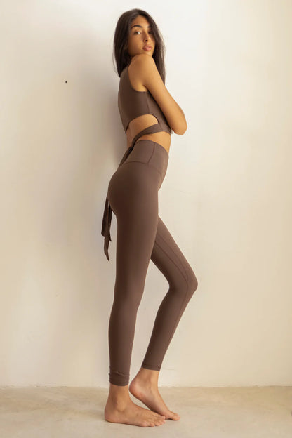 Legging marrón oscuro