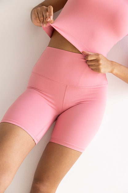 malla ciclista mujer rosa