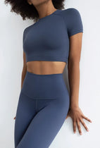 Crop Top Gaia Dark Blue