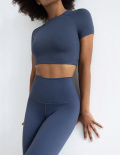 Crop Top Gaia Dark Blue