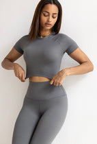 Crop Top Gaia Slate Gray