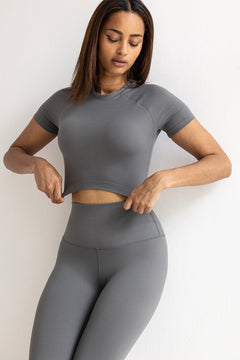 Crop Top Gaia Slate Gray