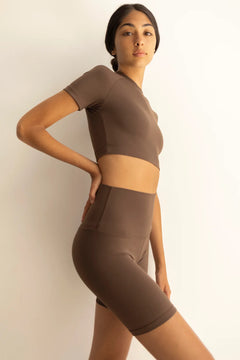 Gaia Mocha Crop Top