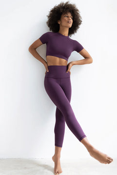 Crop Top Gaia Dark Purple