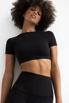 Crop Top Gaia Black