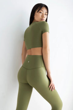 Crop Top Gaia Dark Olive
