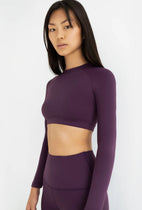 Crop top violet foncé Peito