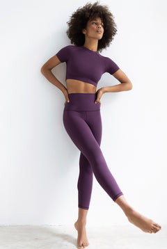 Dark Purple Capri Legging